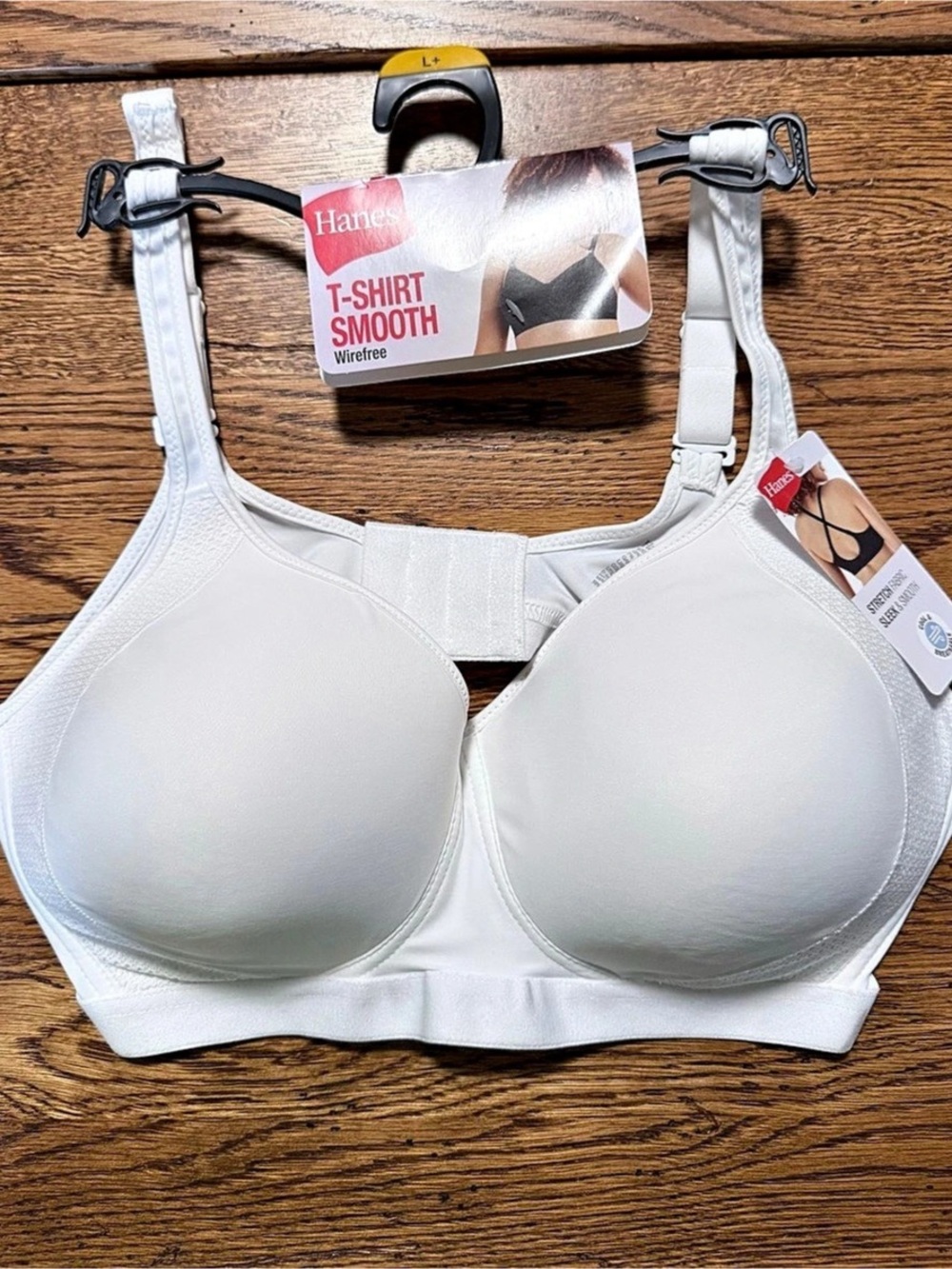 Hanes T-Shirt Smooth Wirefree Bra White
